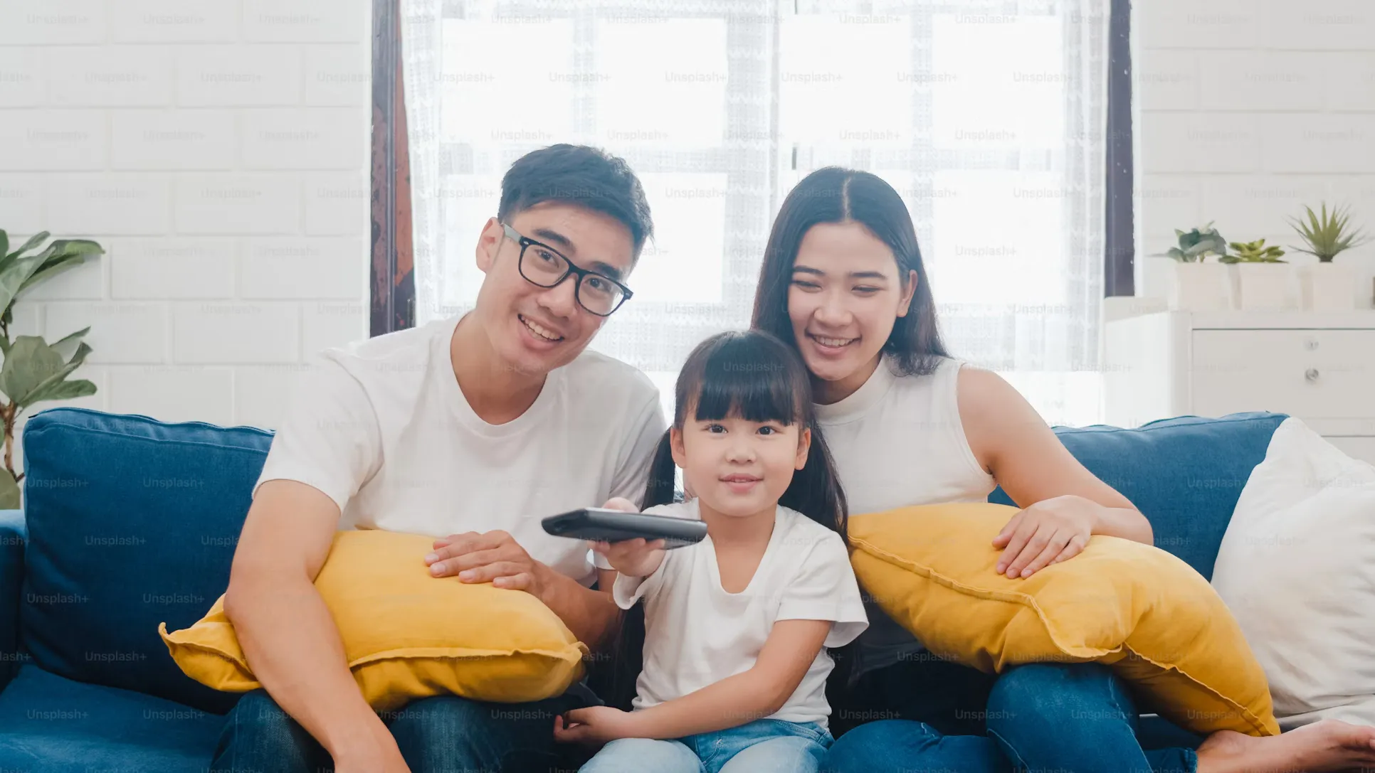 A Malaysian family at home